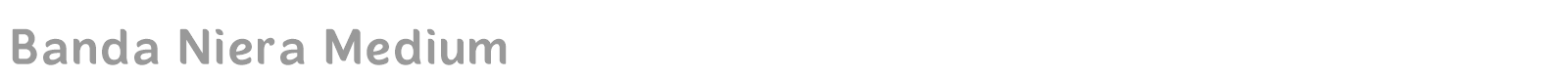 Banda Niera font preview